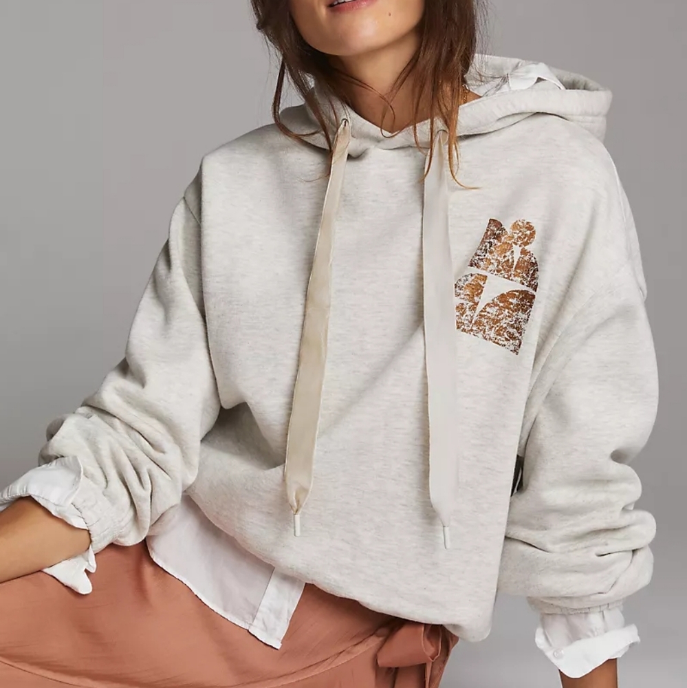 ANTHROPOLOGIE Foiled Hoodie - Picture 1 of 5